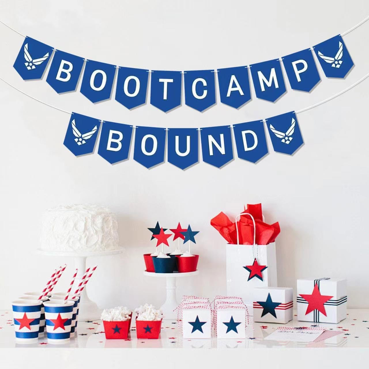 Air Force Boot Camp Party Decorations - Military Recruit Farewell & Welcome Ceremony Banner - Perfect for Air Force Send-Off Parties & Basic Training Celebrations
