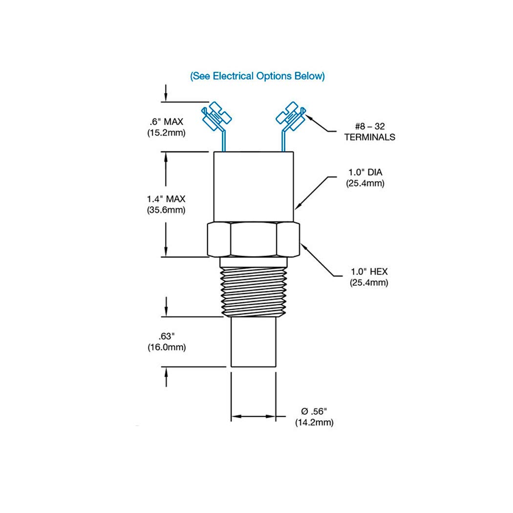 Nason TD-1C-220R Temperature Switch | Factory-Preset TD Series Temperature Sensor with 1 Year Warranty | Ideal for HVAC Systems, Industrial Equipment & Appliance Temperature Control