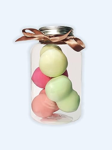 GNASTAS Professional Makeup Blender Sponge - 4 Pack Beauty Blending Sponge for Flawless Foundation, Concealer & Powder Application | Soft, Durable & Ergonomic Pear Shape | Perfect for Daily Makeup, Contouring & Party Looks (Colors May Vary)