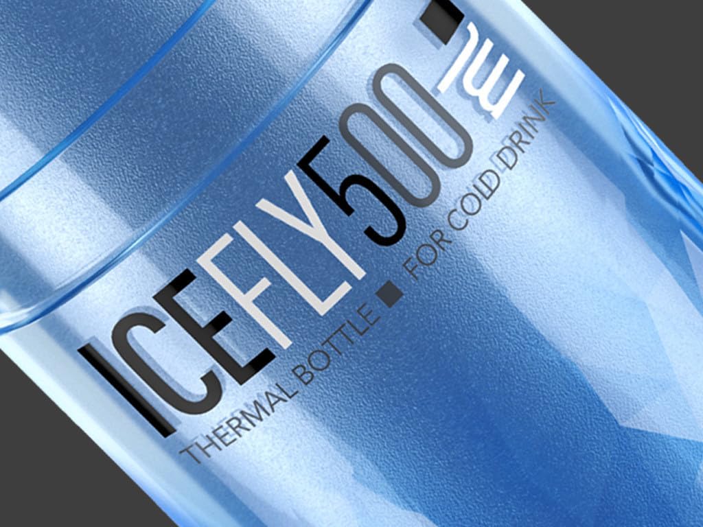 Elite IceFly 500ml Insulated Water Bottle for Cycling & MTB - Leakproof & Durable