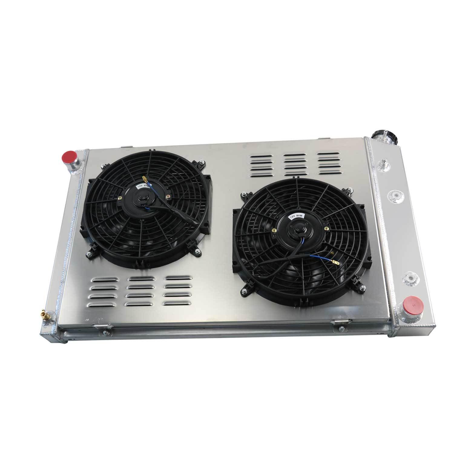 4 Row All Aluminum Radiator with Dual 12