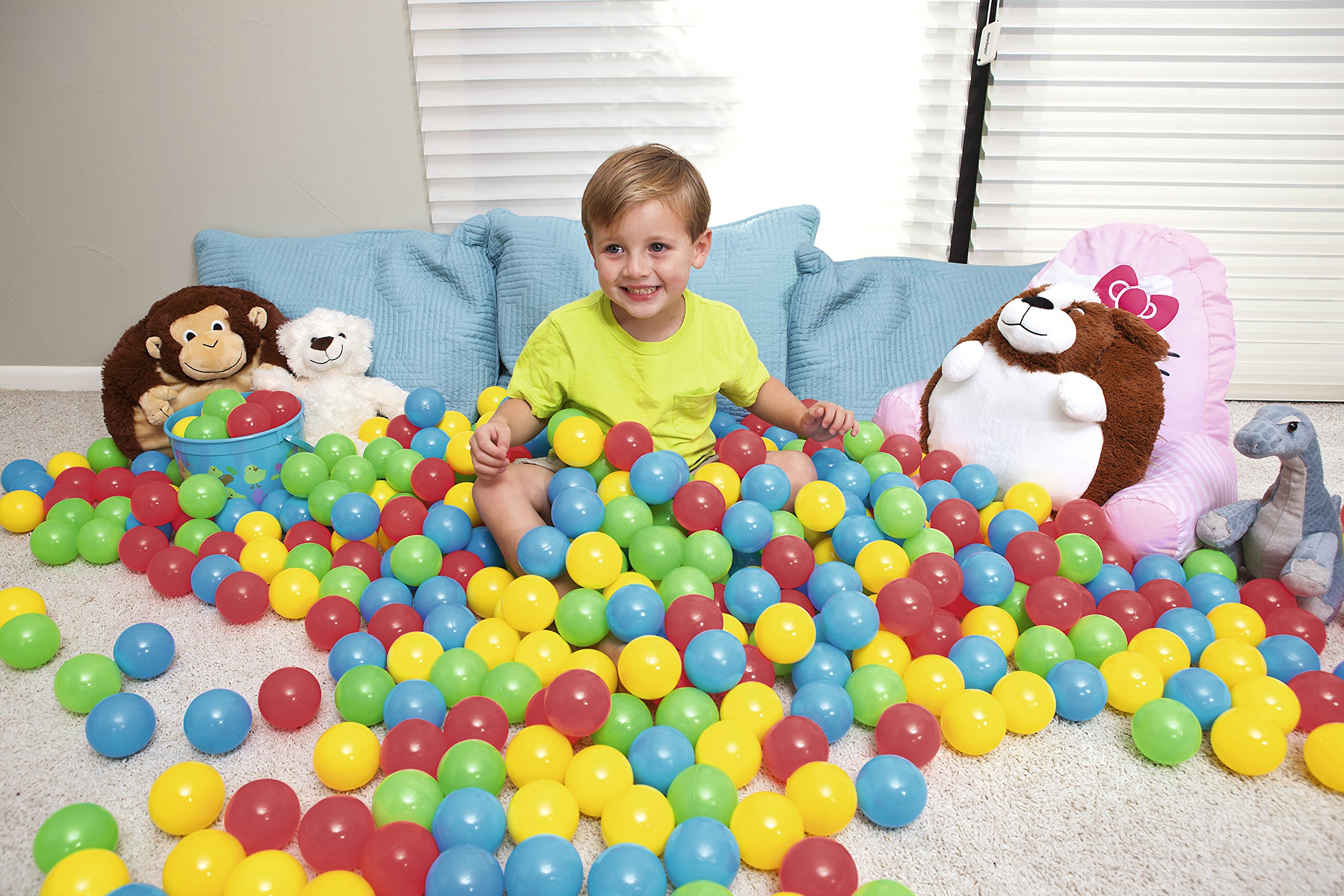 Bestway Fisher-Price 100-Piece Play Balls Set - Colorful Plastic Balls for Kids Playpen, Ball Pit, Sensory Play & Toddler Activities
