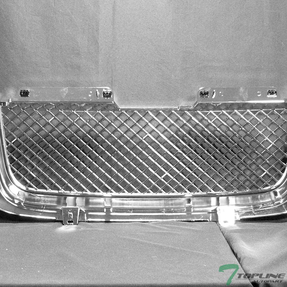 2002-2008 GMC Envoy Chrome Mesh Front Bumper Grill Replacement - Durable Aftermarket Grille Insert for Enhanced Vehicle Style & Protection - Perfect for Off-Roading, Car Shows & Custom Upgrades