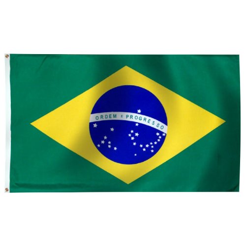 Brazilian Flag 3x5 ft - Premium Endura-Nylon Outdoor & Indoor Flag - Durable, Fade-Resistant - Perfect for Sporting Events, National Holidays & Home Decor