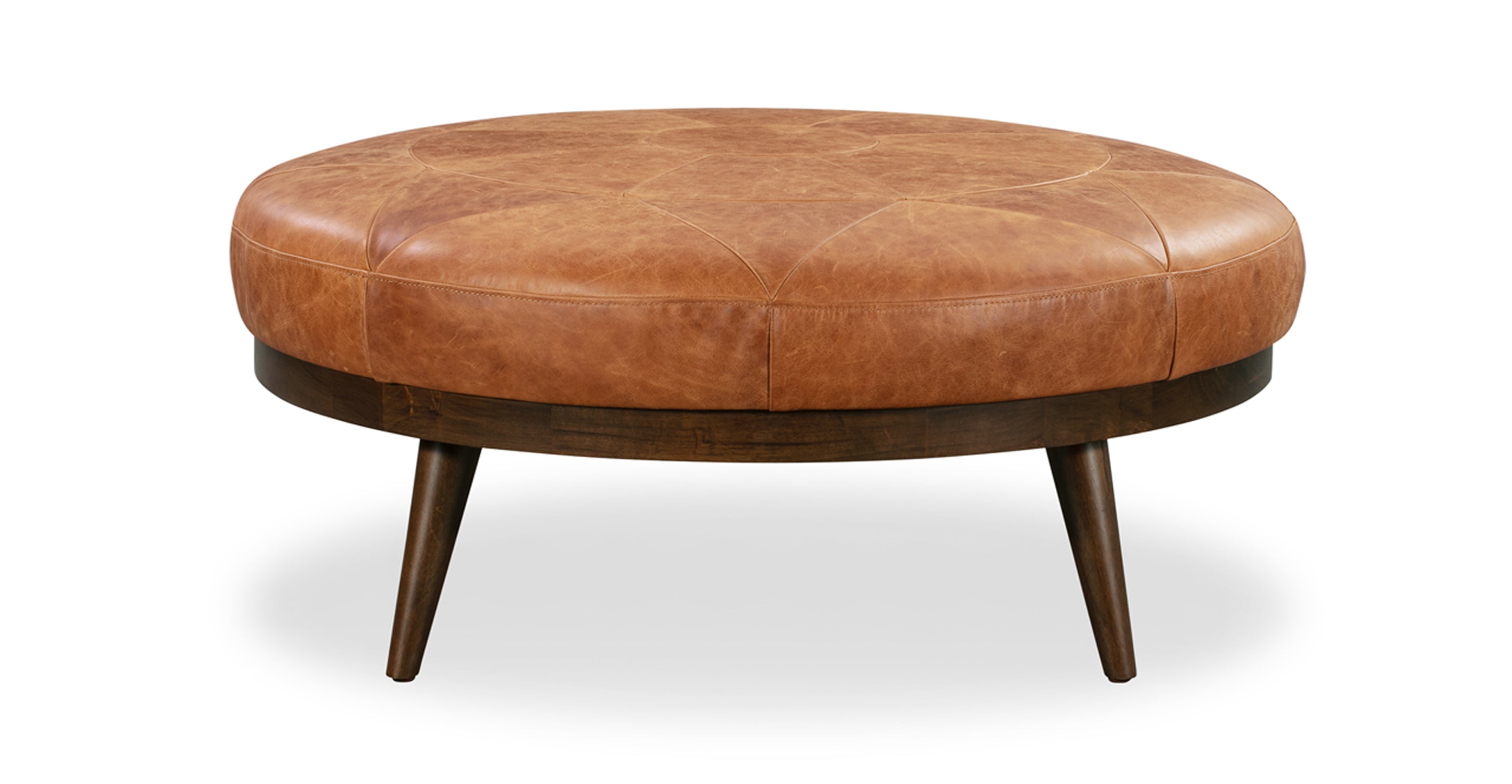 Premium Gio Leather Ottoman - Soft & Durable Footrest, Storage Bench, Living Room Decor - Perfect for Home, Office & Lounge Relaxation