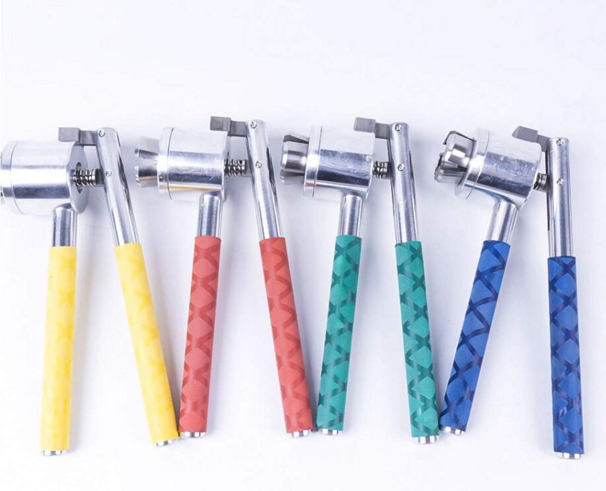 Manual Vial Crimper for 13mm 15mm 18mm 20mm Bottles - Handheld Sealing Machine for Perfume Vials, Essential Oil Bottles & Laboratory Use - Durable Capping Tool for Home DIY, Pharmacy & Cosmetic Packaging