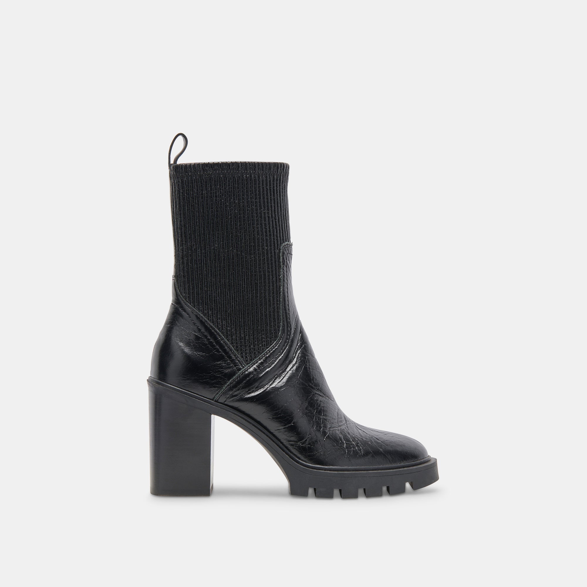 MARNI H2O BOOTS Midnight Crinkle Patent Waterproof Rain Boots for Women - Stylish & Comfortable Outdoor Footwear for Rainy Days, Walking & Fashion