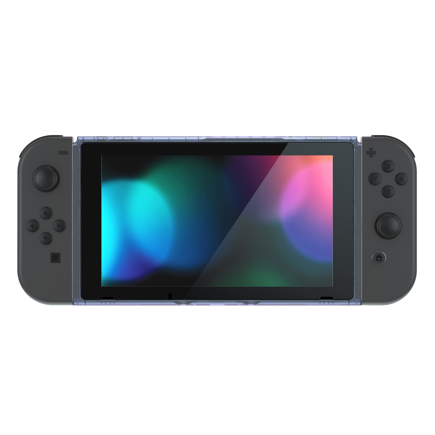 eXtremeRate DIY Replacement Housing Shell Front Frame with Volume & Power Buttons for Nintendo Switch Console - Glacier Blue | Custom Gaming Setup & Repair Accessories