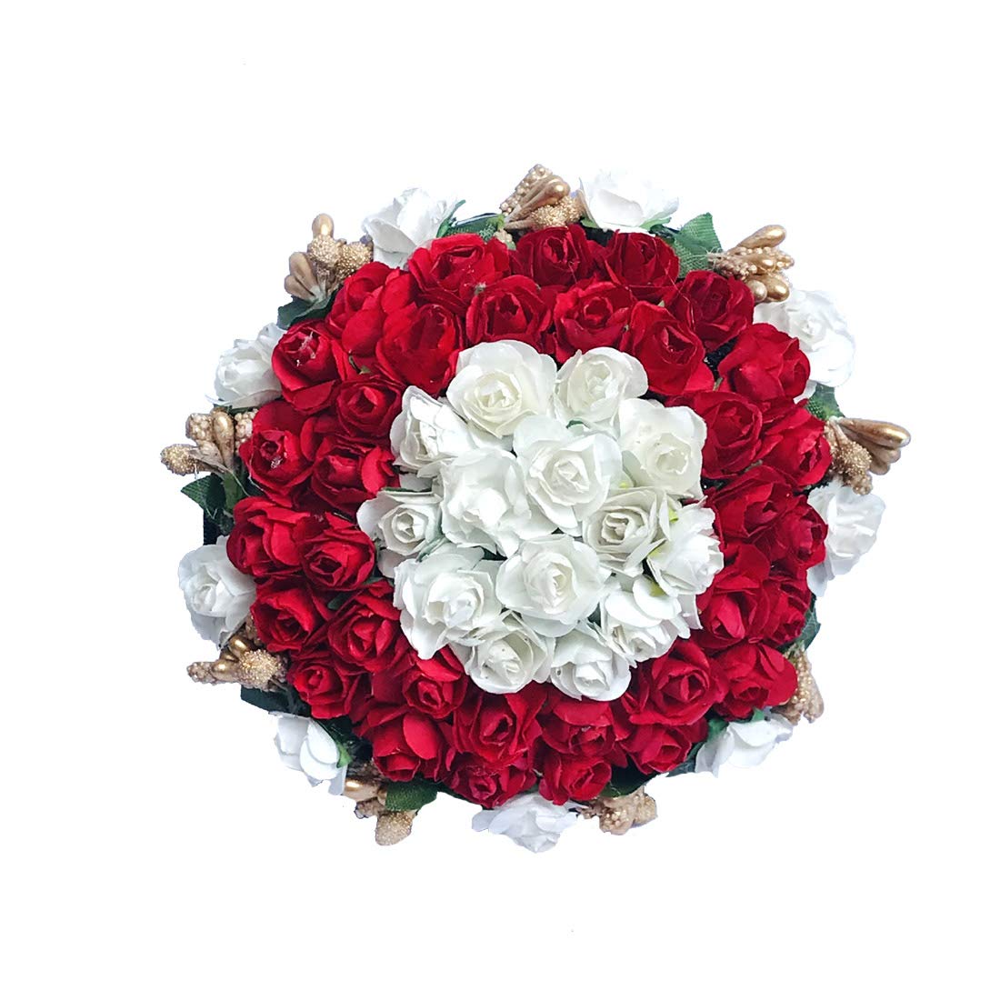 GADINFASHION™ Artificial Juda Hair Accessories for Women & Girls - Floral & Mogra Design Bridal Hair Jewelry - Wedding, Party & Festival Hair Ornament (Pack of 1, Multi-Color) - Perfect for Indian Weddings, Festivals & Special Occasions
