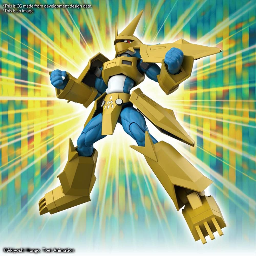 Figure Rise Standard Digimon Adventure 02 Magnamon Action Figure Model Kit - Perfect for Collectors, Anime Fans & DIY Enthusiasts - Display, Gift or Battle Scenes