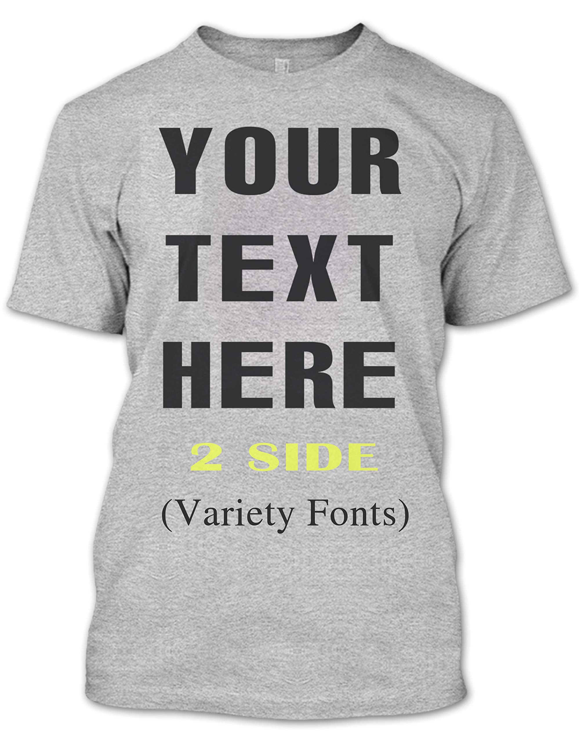 Custom Personalized Text Name Unisex T-Shirt - Ultra Soft Cotton Tee for Men & Women - Perfect for Gifts, Couples Matching, Family Reunions & Special Events
