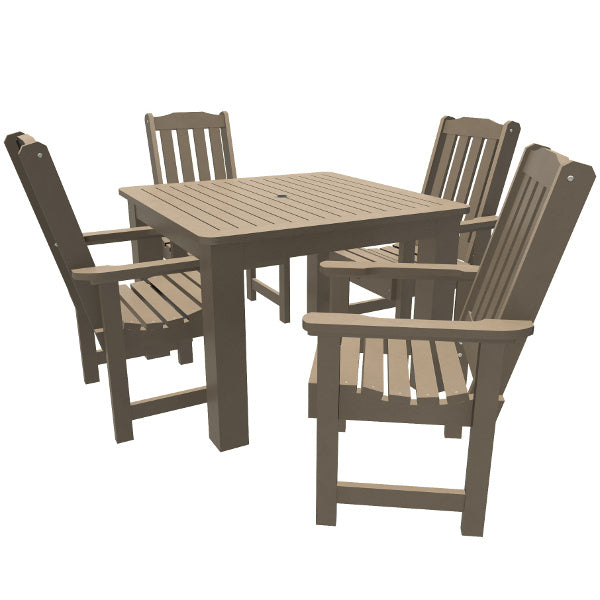 Springville 5-Piece Square Outdoor Dining Set - Patio Furniture for Garden, Backyard, and Poolside Gatherings