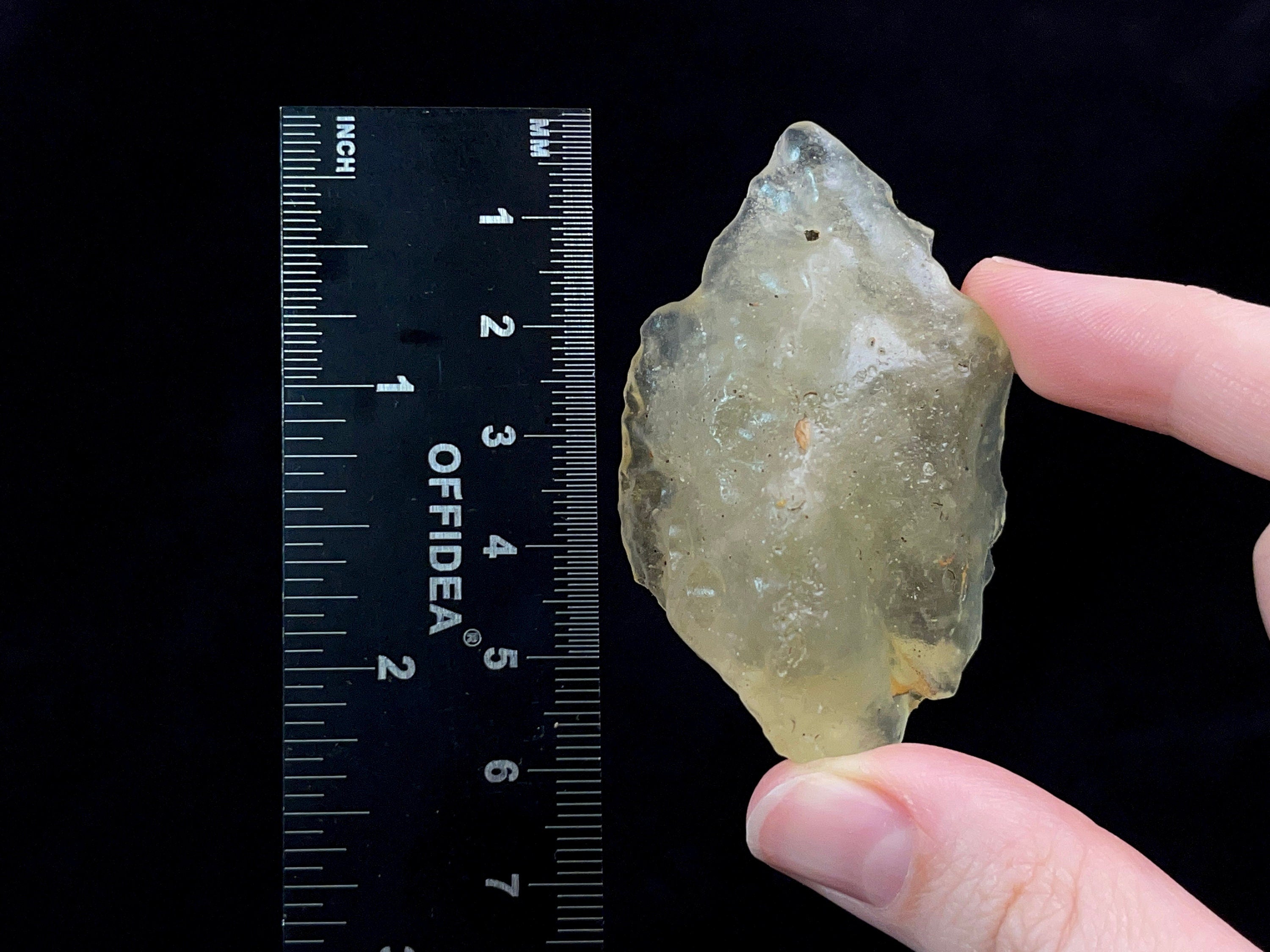 Libyan Desert Glass Raw Crystal - Rare 2A Grade Large 34.2g Metaphysical Healing Stone | Collectible Mineral Specimen for Meditation, Energy Work & Spiritual Healing