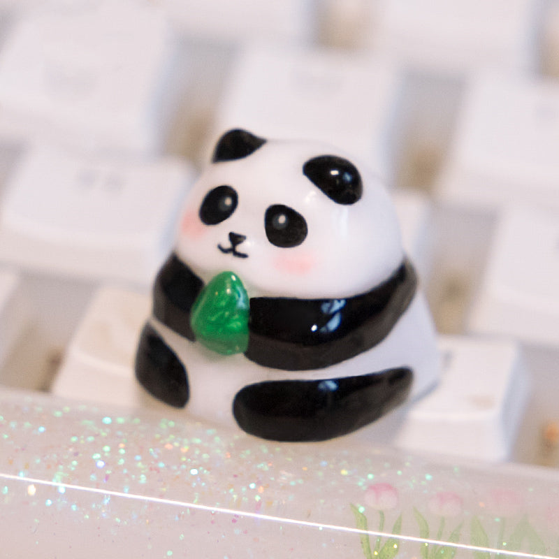 Custom Resin Panda Keycaps - Handmade Keyboard Decor for Mechanical Keyboards | Perfect for Gaming, Typing & Collectors