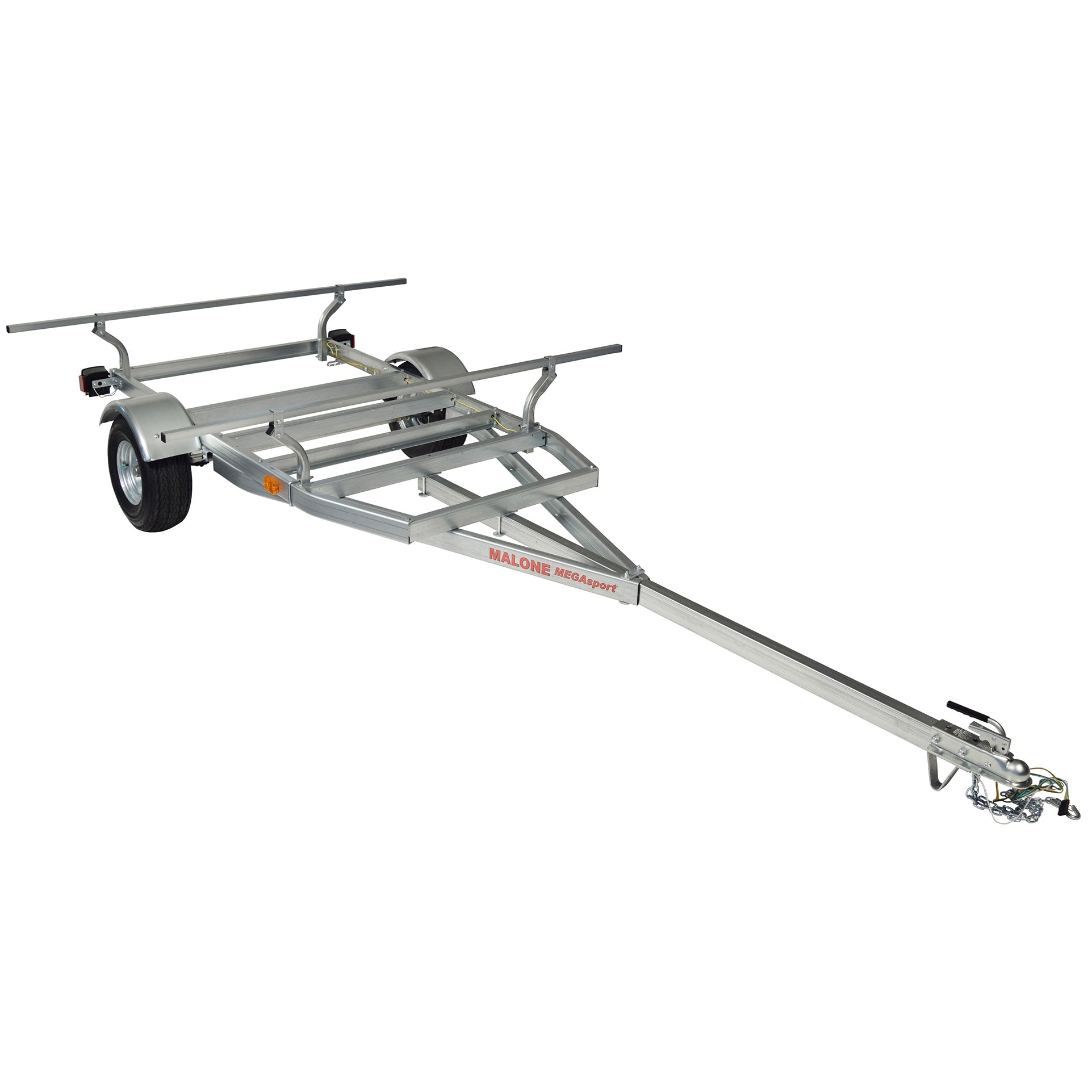 Malone MegaSport Kayak Trailer - Heavy Duty Kayak & Canoe Carrier for Easy Transport | Perfect for Road Trips, Camping & Water Sports Adventures