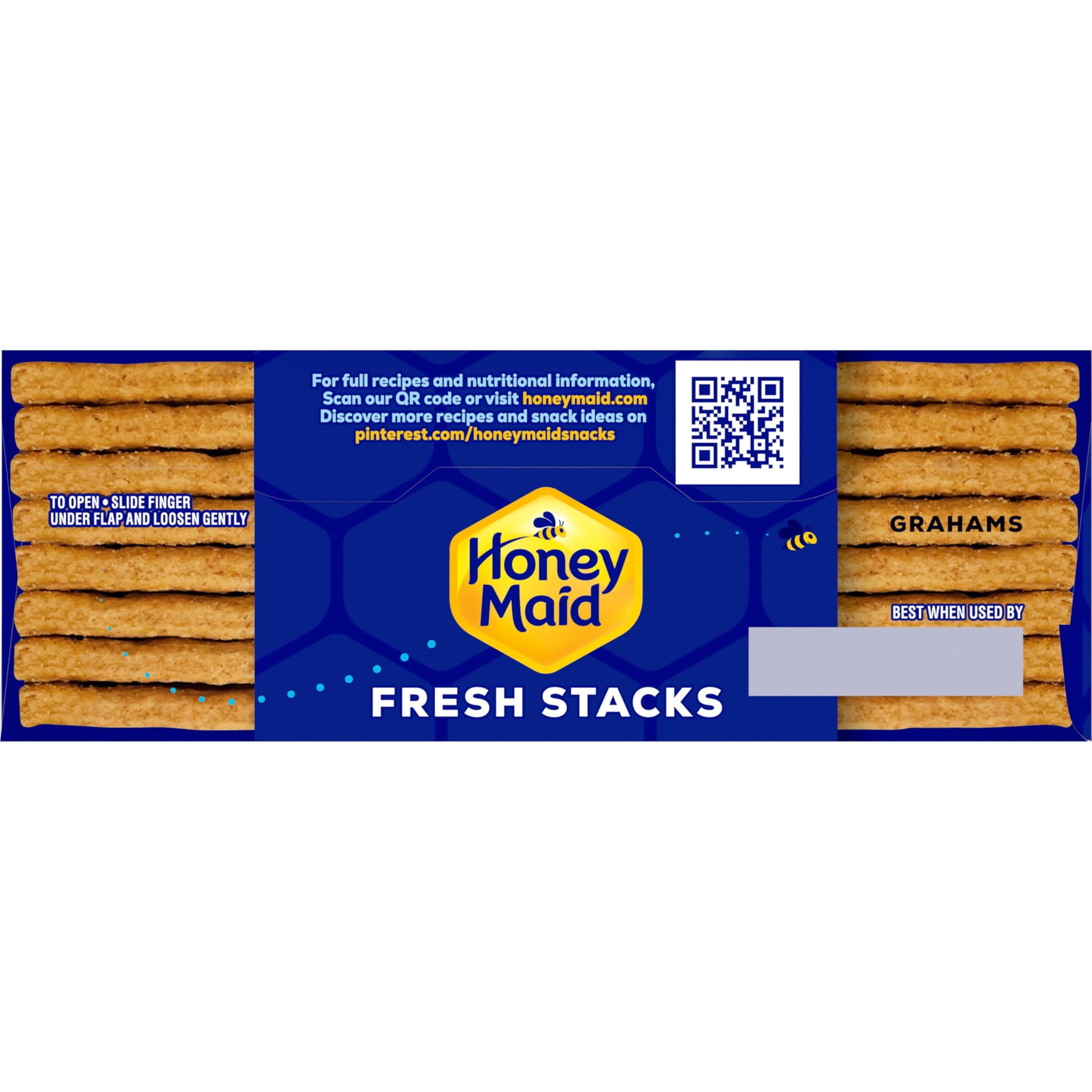 Honey Maid Fresh Stacks Graham Crackers - 6 Boxes (36 Snack Packs) | Bulk Travel Snacks for Kids, Hiking & Office | Crunchy Cinnamon Flavored Cookies for Lunchboxes & Camping