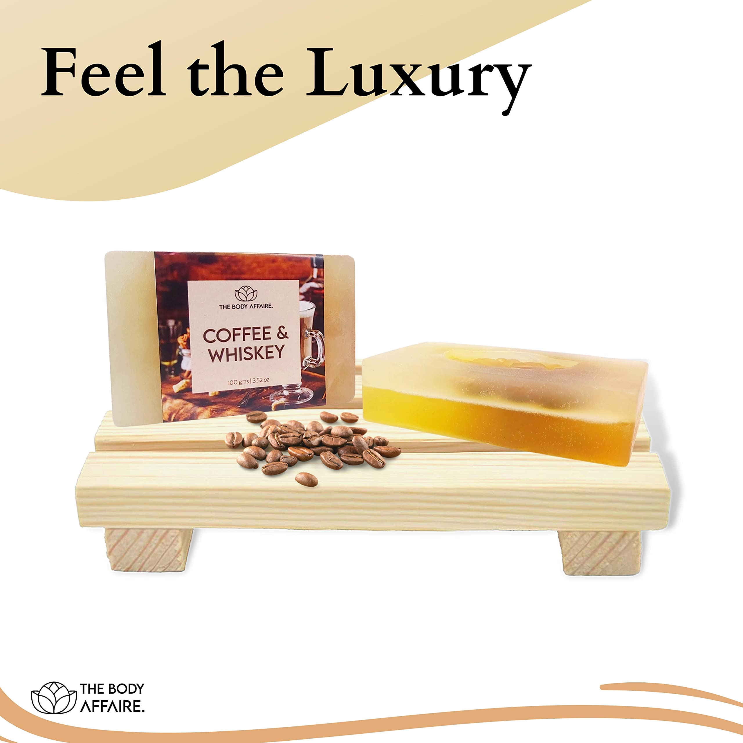 FORGANIK Handmade Coffee & Whiskey Scented Soap by The Body Affaire - 100g Natural Bar Soap for Men & Women - Perfect for Gifts, Relaxation & Aromatherapy