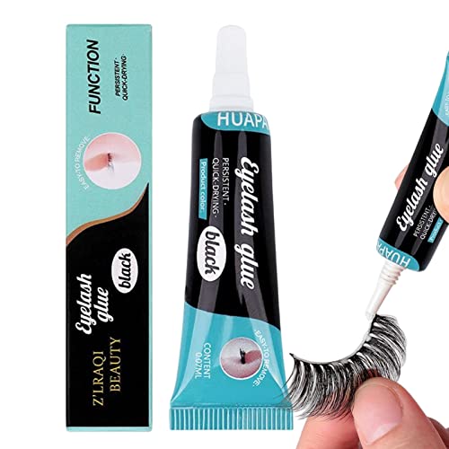 Professional Eyelash Adhesive Glue - Hypoallergenic, Waterproof & Super Strong Hold for False Lashes | Sensitive Eye Safe | Includes Precision Applicator Tool | Perfect for Daily Wear, Special Occasions & Makeup Artists