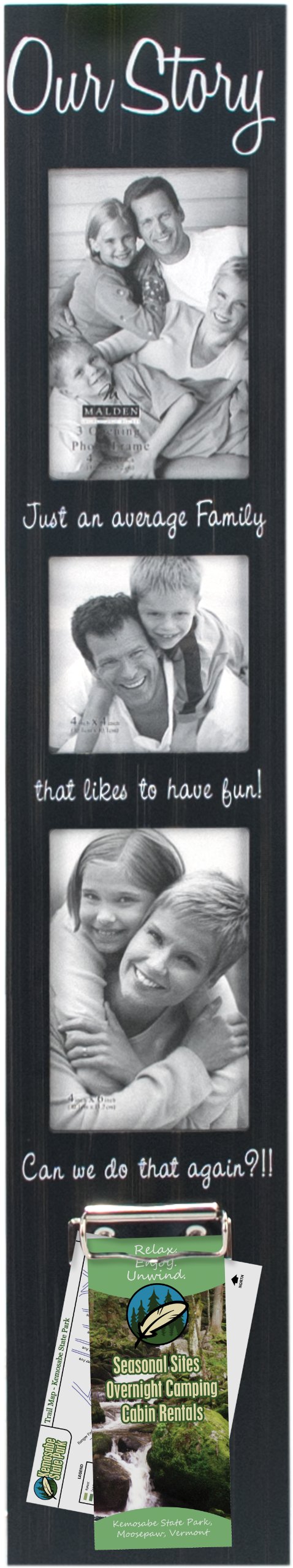 Malden Memory Clip Black Wood Picture Frame - Elegant Photo Display for Home & Office Decor | Perfect for Family Photos, Wedding Pictures, and Wall Art
