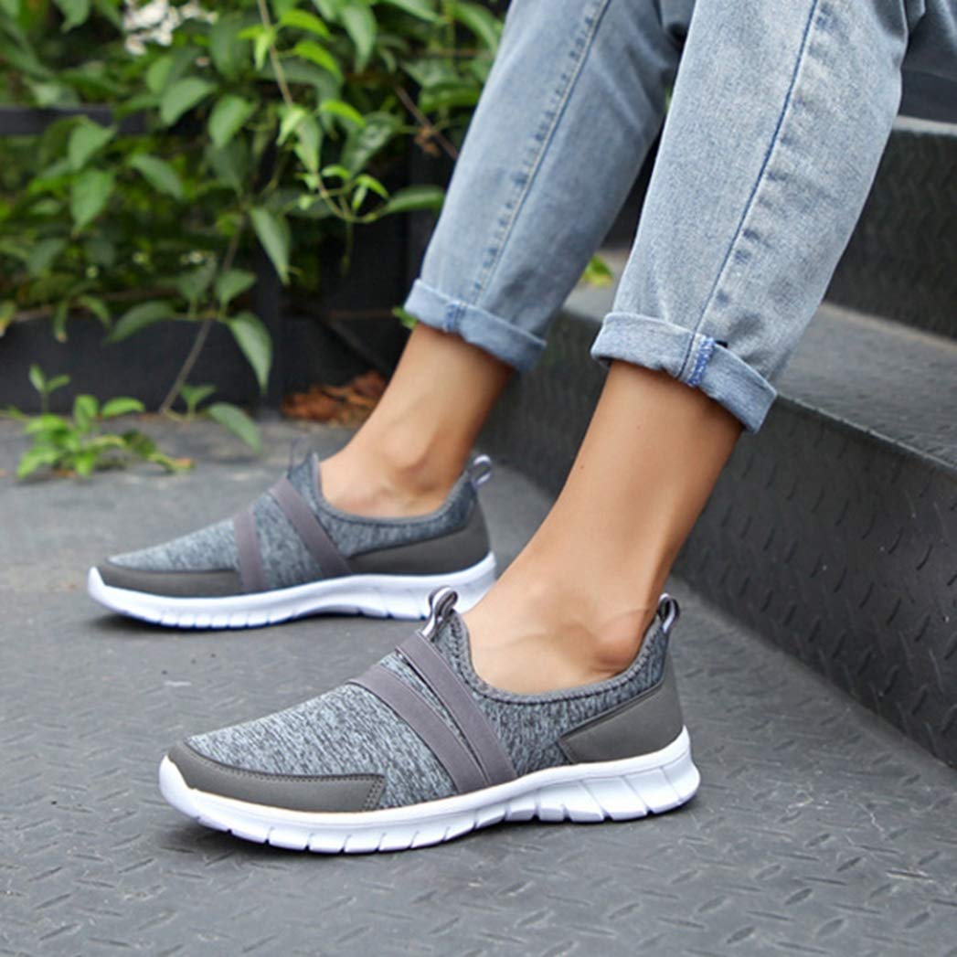 Women's Comfortable Slip-On Walking Sneakers - Breathable Casual Loafers & Fashion Flats for Everyday Wear | Perfect for Work, Travel and Daily Activities
