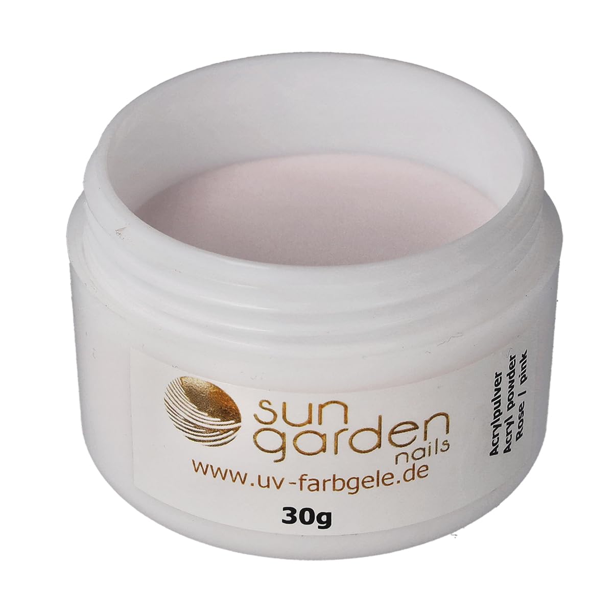 Sun Garden Nails - Pink Acrylic Powder 30g for Professional Nail Art & DIY Manicure at Home | Salon Quality Nail Enhancement & Extension