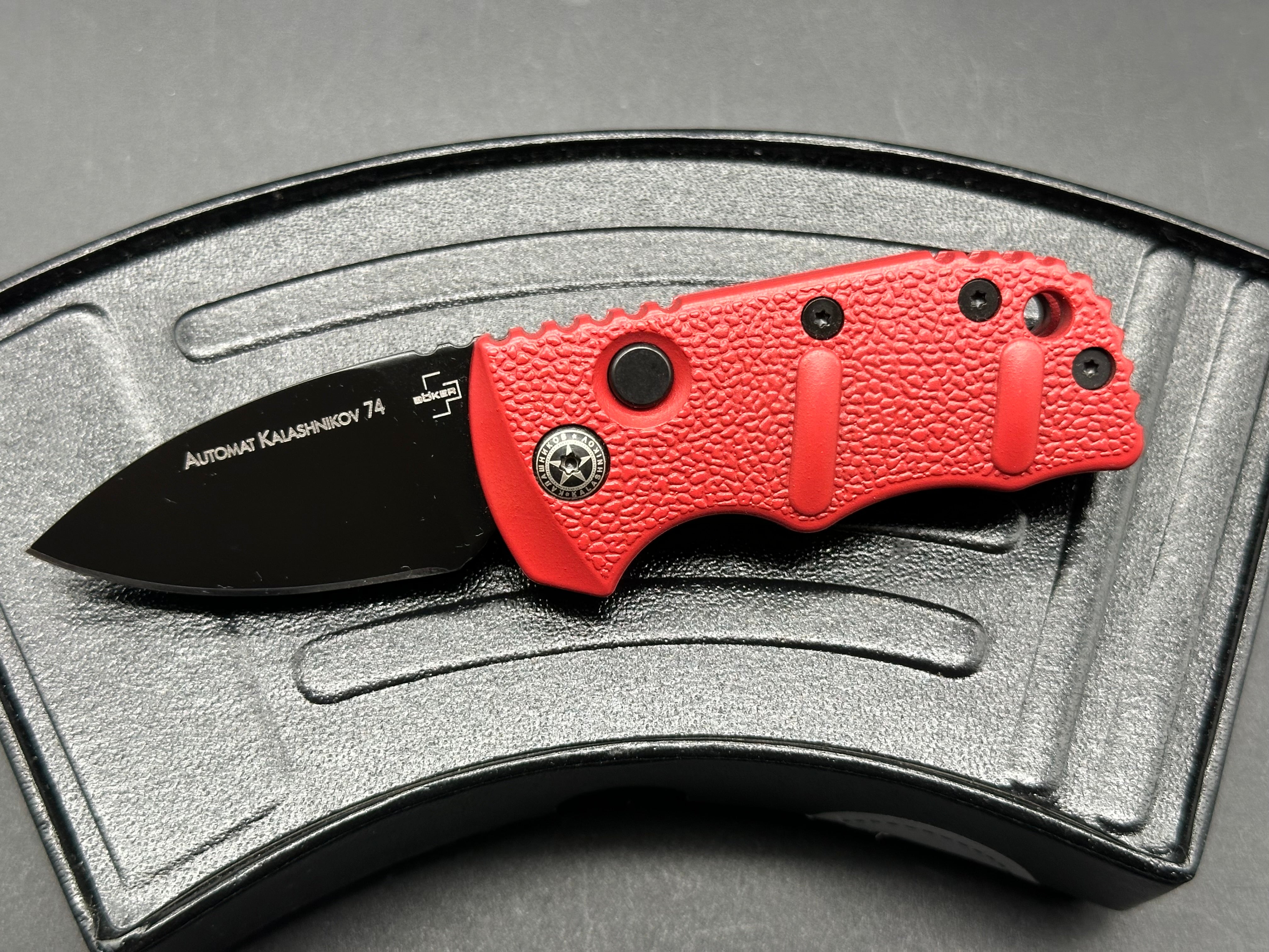 Boker Red Sub Kalashnikov Automatic Knife - 1.95