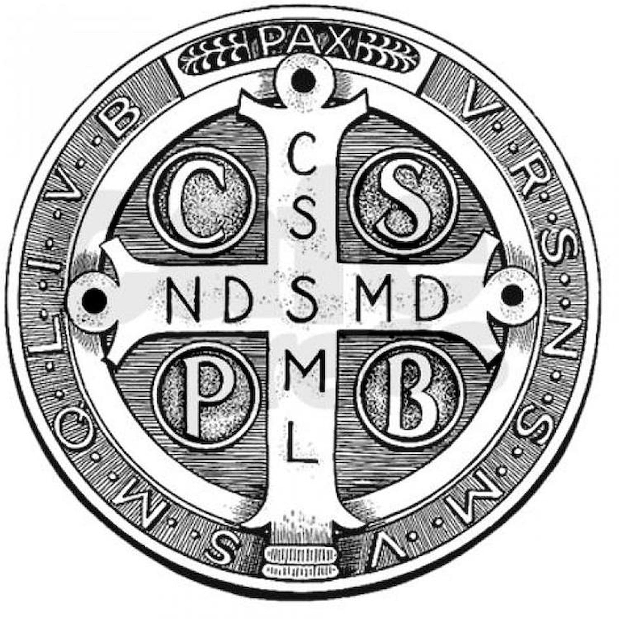 St. Benedict Medal 3x3 Inch Square Car Magnet - Religious Magnetic Bumper Sticker for Cars, Trucks & Vehicles - Perfect for Catholic Faith Display & Protection While Driving