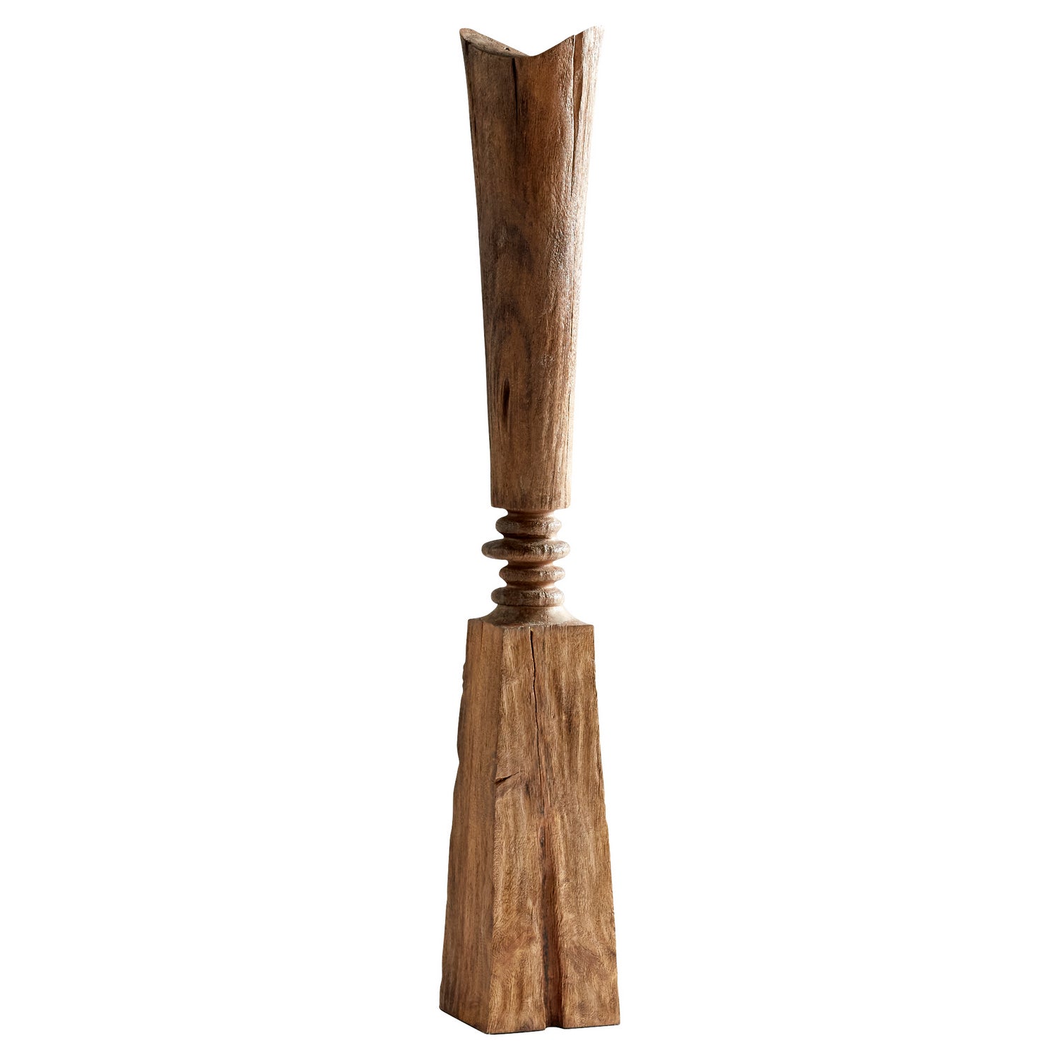 Cyan Design 11292 Balance Sculpture in Pecan Finish - Medium Size Home Decor for Living Room, Office & Meditation Spaces