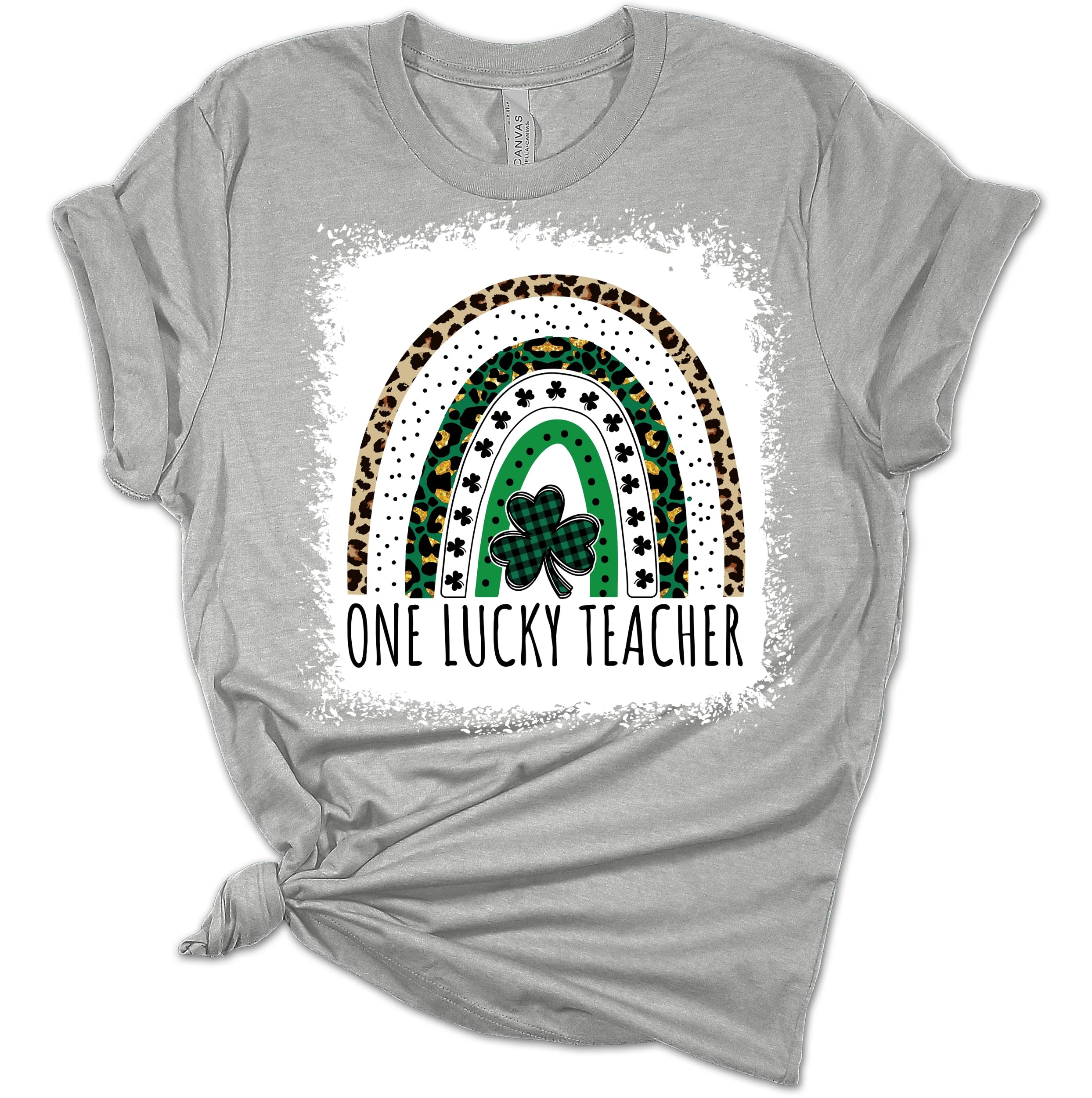 One Lucky Teacher St. Patrick's Day T-Shirt - Funny Irish Appreciation Gift for Educators - Perfect for Classroom Celebrations & March Festivities