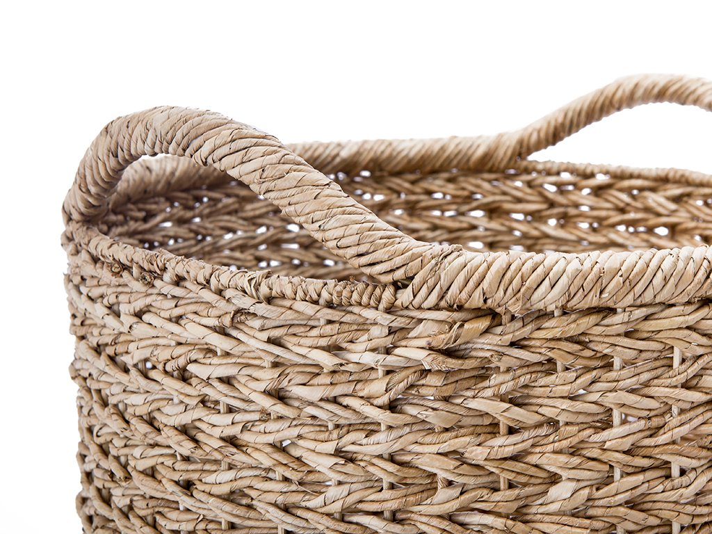 KOUBOO Large Handmade Seagrass Storage Basket - Natural Woven Decorative Bin for Blankets, Toys & Laundry | Perfect for Living Room, Nursery & Bedroom Organization