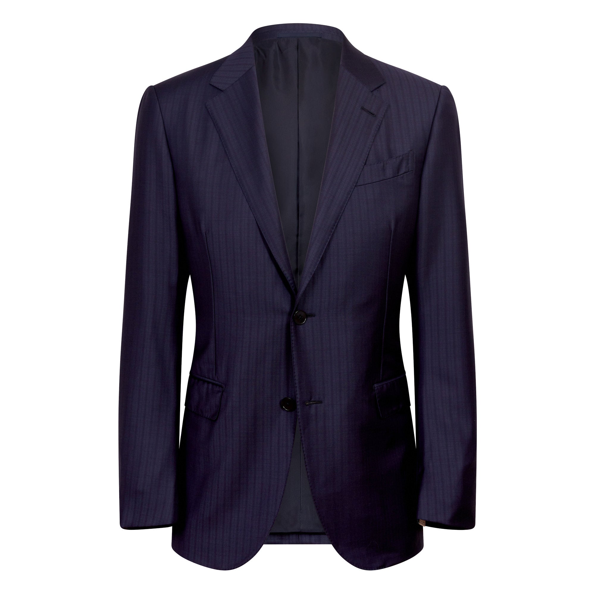 ERMENEGILDO ZEGNA Trofeo Wool Milano Suit - Navy Blue Men's Business Suit | Premium Italian Wool | Perfect for Office, Weddings & Formal Events