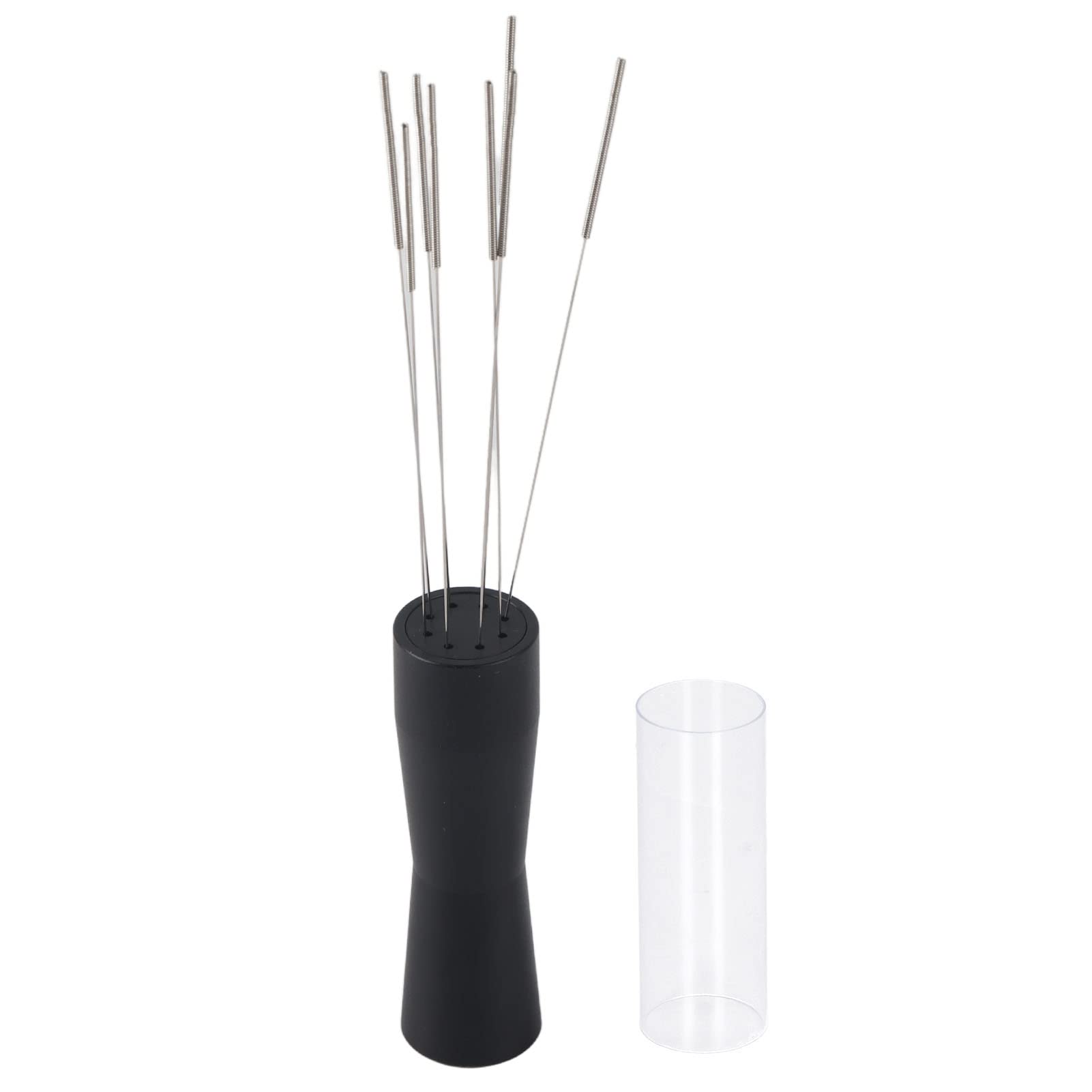 Professional Portable Coffee Stirrer & Powder Distributor Tool - Perfect for Espresso, Latte & Home Brewing - Ideal for Baristas & Coffee Lovers (Black)