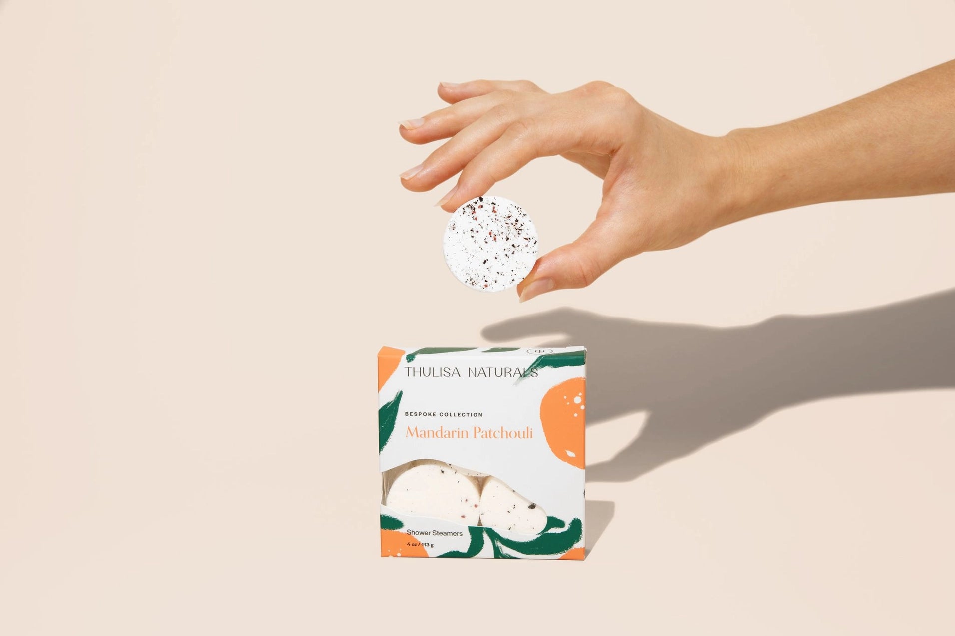 Refreshing Mandarin & Patchouli Aromatherapy Shower Steamer for Relaxation & Stress Relief – Perfect for Spa-Like Bathroom Experience
