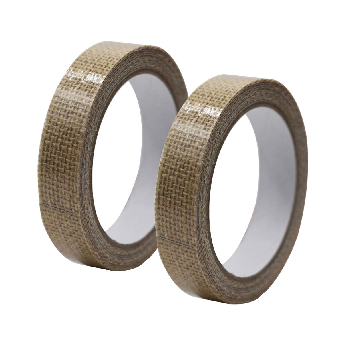 Vintage Burlap Ribbon & Washi Tape Set - 2pcs Jute Tape for Gift Wrapping, Scrapbooking & DIY Crafts - Retro Decor for Home, Wedding & Party Decorations