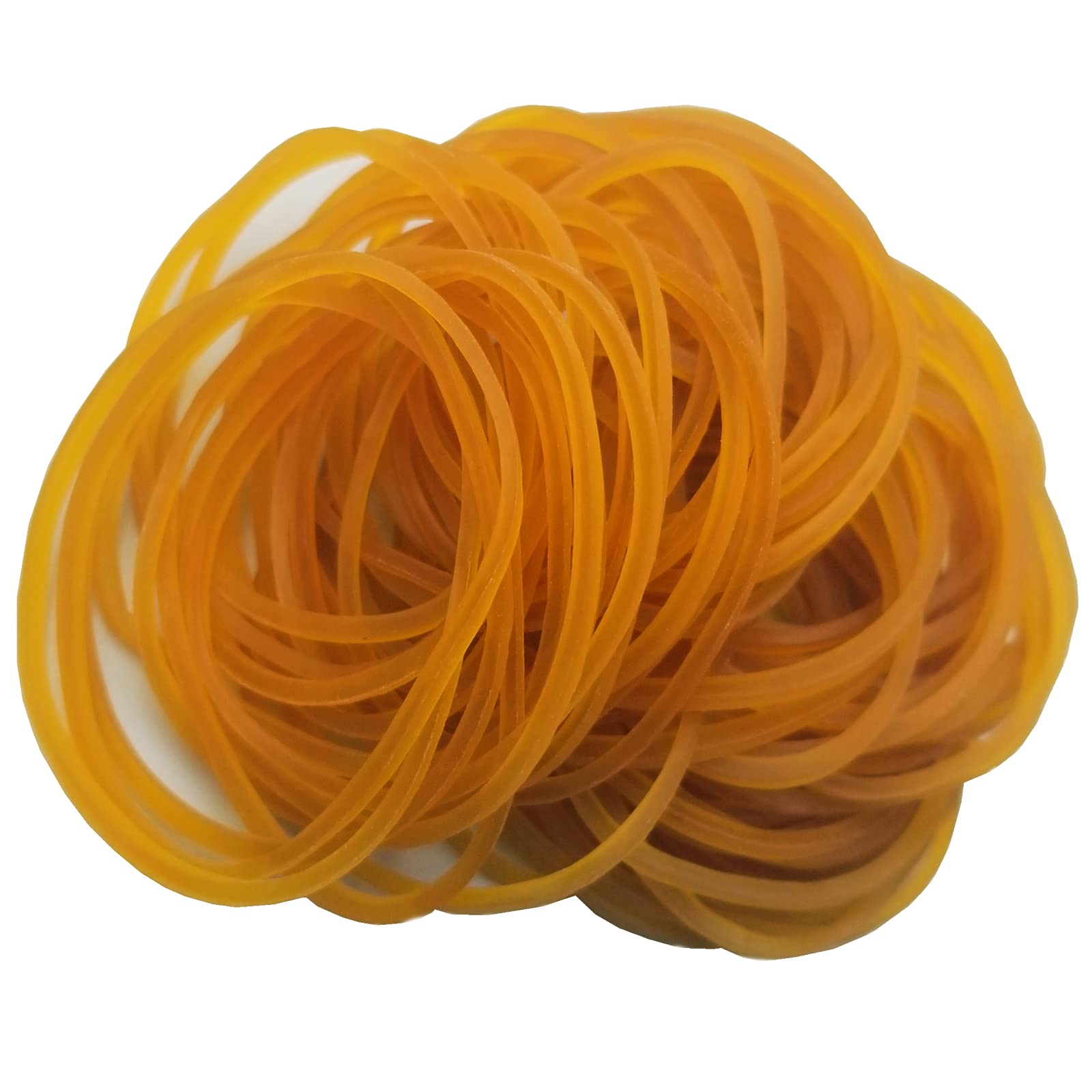 200pcs Heavy Duty Yellow Rubber Bands - Elastic Office Bands for School, Home & Office Supplies - Perfect for Organizing Documents, Bundling Items, DIY Crafts & Daily Use (Yellow)