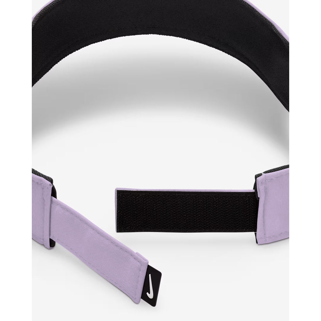 Nike Dri-FIT Ace Visor for Women - Hydrangea/White - Moisture-Wicking Sun Hat for Running, Tennis & Outdoor Sports