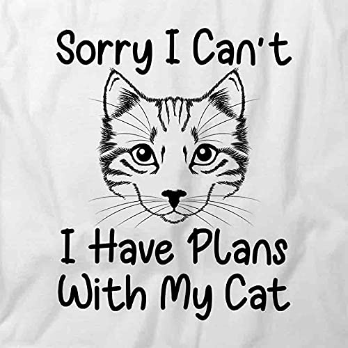 Funny Cat Lover T-Shirt - White Graphic Printed Tee for Women & Men | Perfect Gift for Cat Owners, Casual Wear & Cat-Themed Parties