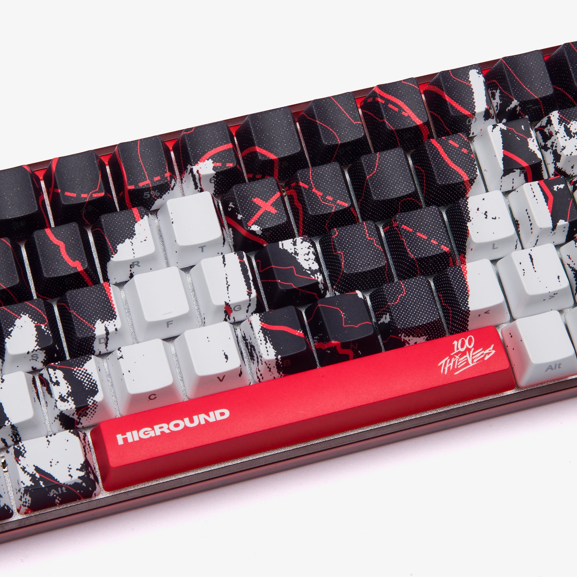 100T x HG 68 Keycaps Set - Onyx Black PBT Keycaps for Mechanical Keyboards - Perfect for Gaming, Typing & Office Work