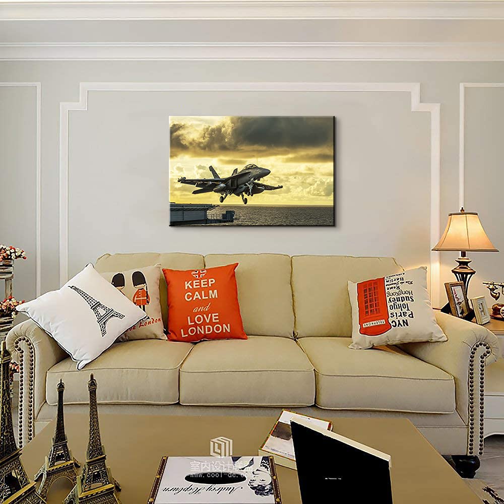 F/A-18 Strike Fighter Metal Wall Art - Military Aviation Decor for Home, Office, Living Room & Bedroom - Perfect for Man Cave, Pilot Gifts & Military Themed Rooms