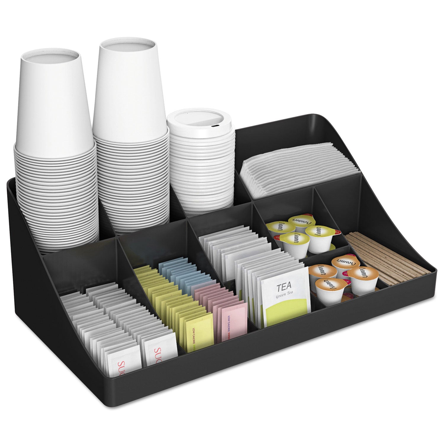 11-Compartment Coffee Condiment Organizer - 18.25