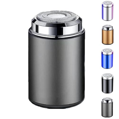 Mini Electric Shaver - Portable USB Rechargeable Waterproof Travel Razor for Men | Perfect for Home, Car, Office & On-the-Go Grooming | Compact Grey Design