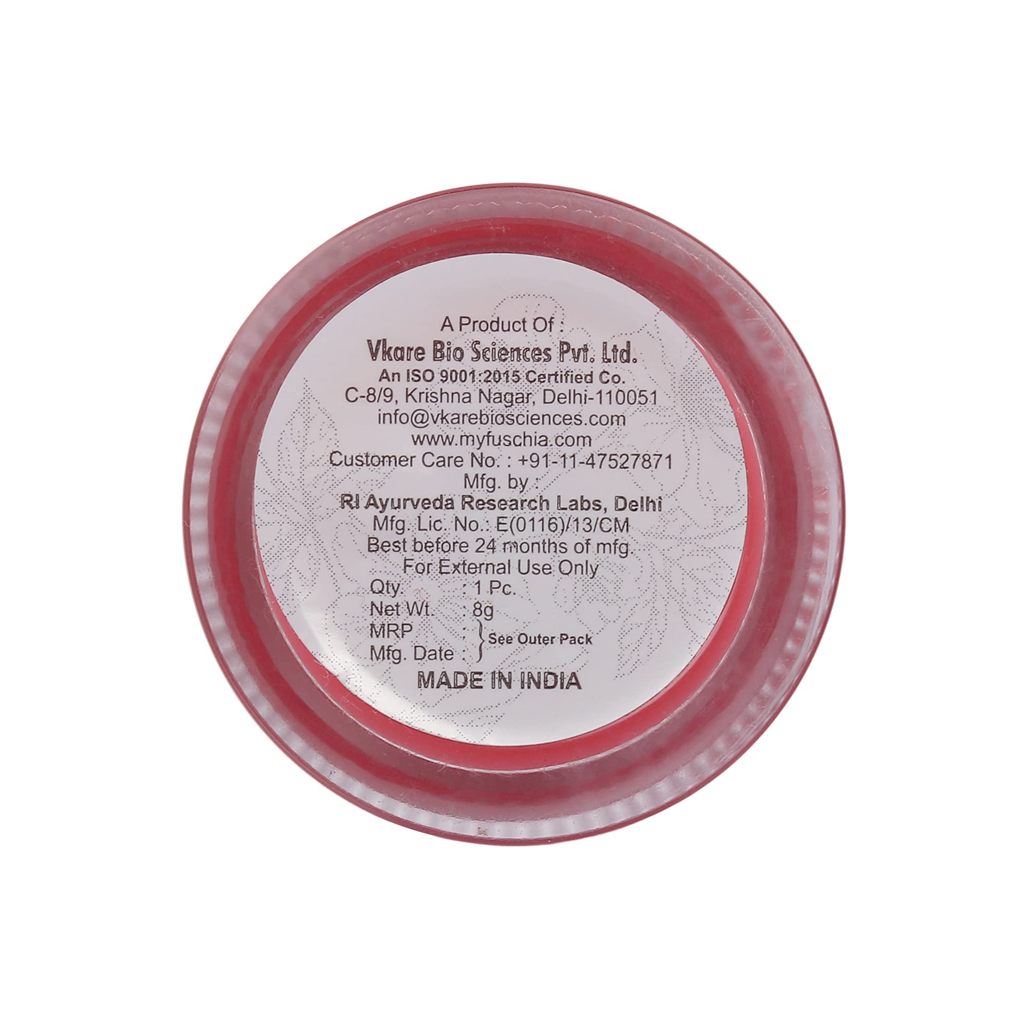Fuchsia Cherry Red Tinted Lip Balm - Hydrating Lip Mask for Dry, Flaky Lips | Natural Glow & Plump Lips | Moisturizing Lip Care for Day & Night Use | Perfect for Work, Date, and Everyday Wear