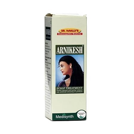 ARNIKESH Hair Oil 100ml - Natural Ayurvedic Hair Growth Treatment for Dry & Damaged Hair by Medisynth | Shophomeo® | Promotes Scalp Health & Reduces Hair Fall - Perfect for Daily Hair Care & Styling