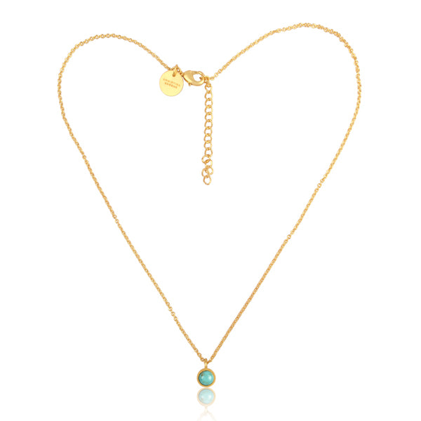 Elegant Turquoise Pendant Necklace for Women - Dainty Bohemian Jewelry Gift for Her - Perfect for Casual Wear, Date Nights & Special Occasions