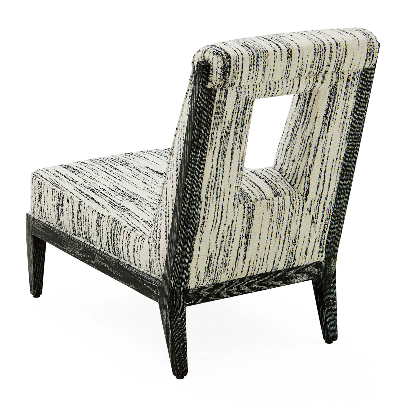 Cocteau Slipper Chair - Modern Accent Chair for Living Room, Bedroom & Office - Comfortable Upholstered Armless Chair with Wooden Legs - Perfect for Small Spaces, Reading Nook or Lounge Area