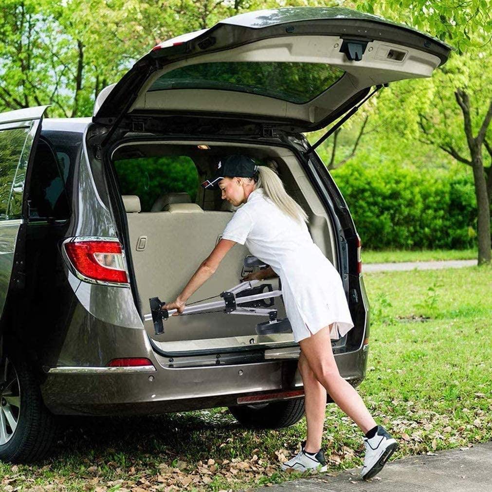Lightweight 4 Wheel Foldable Golf Push Cart - One Second Open & Close Golf Trolley with Scorecard Holder & Bottle Cage - Perfect for Golfers on the Go, Practice Rounds & Course Convenience