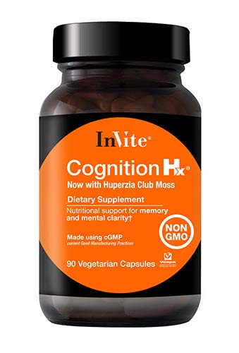 Invite Health Cognition Hx - Memory & Mental Clarity Supplement | 90 Vegetarian Capsules (3 Pack) | Brain Booster for Focus, Study & Work Performance