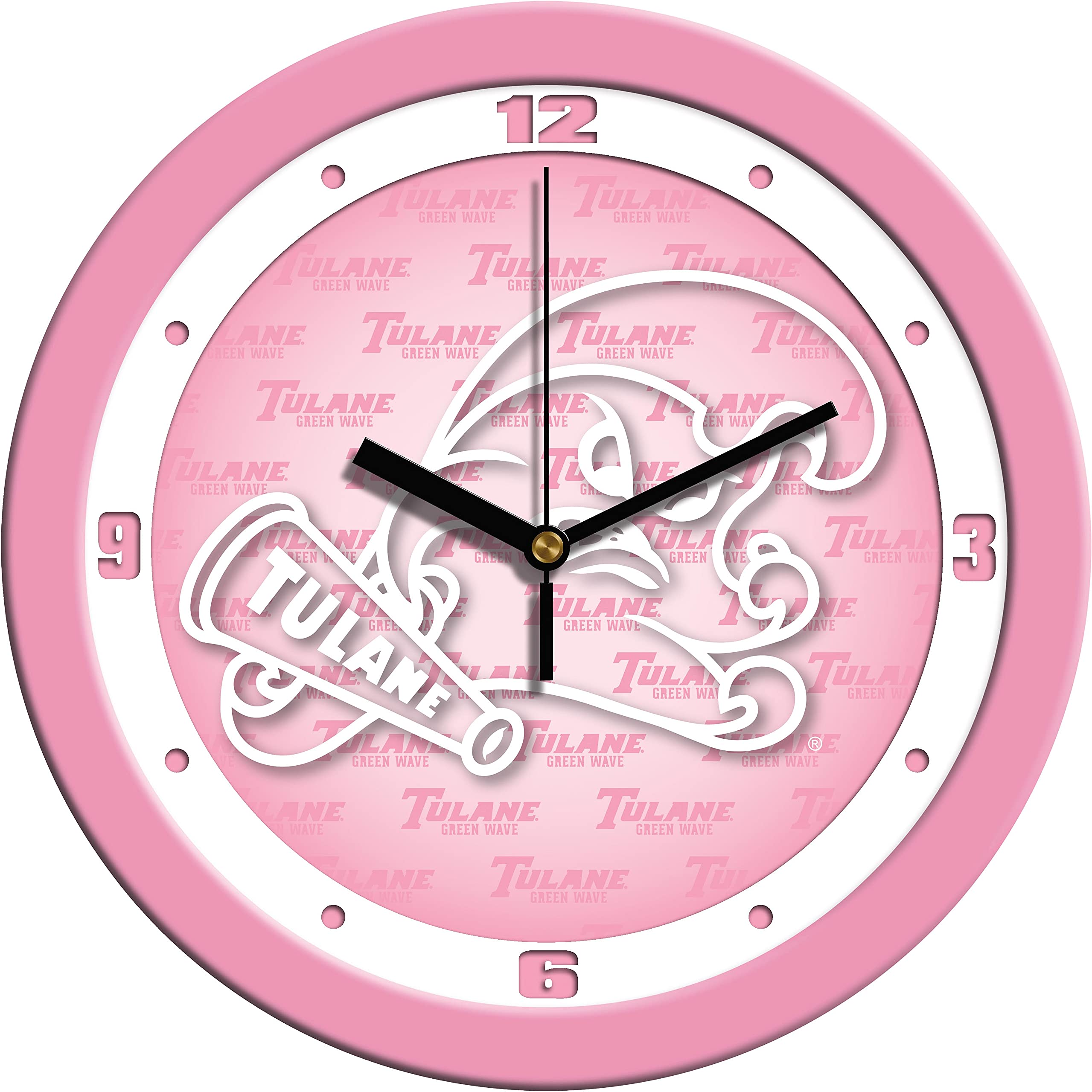 SunTime Pink Wall Clock - Stylish Silent Non-Ticking Battery Operated Decor for Living Room, Bedroom, Office | Perfect Home & Office Decor Gift Idea