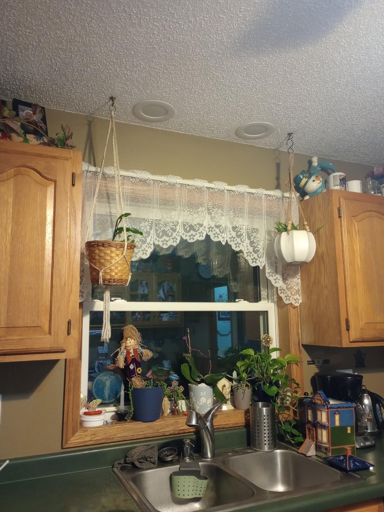 WUBODTI White Lace Swag Valance Curtains 63x24 Inch - Sheer Floral Embroidery Kitchen Window Valances, Hollow Knit Drapes for Bathroom, Cafe & Living Room - Perfect for Small Windows & Home Decor