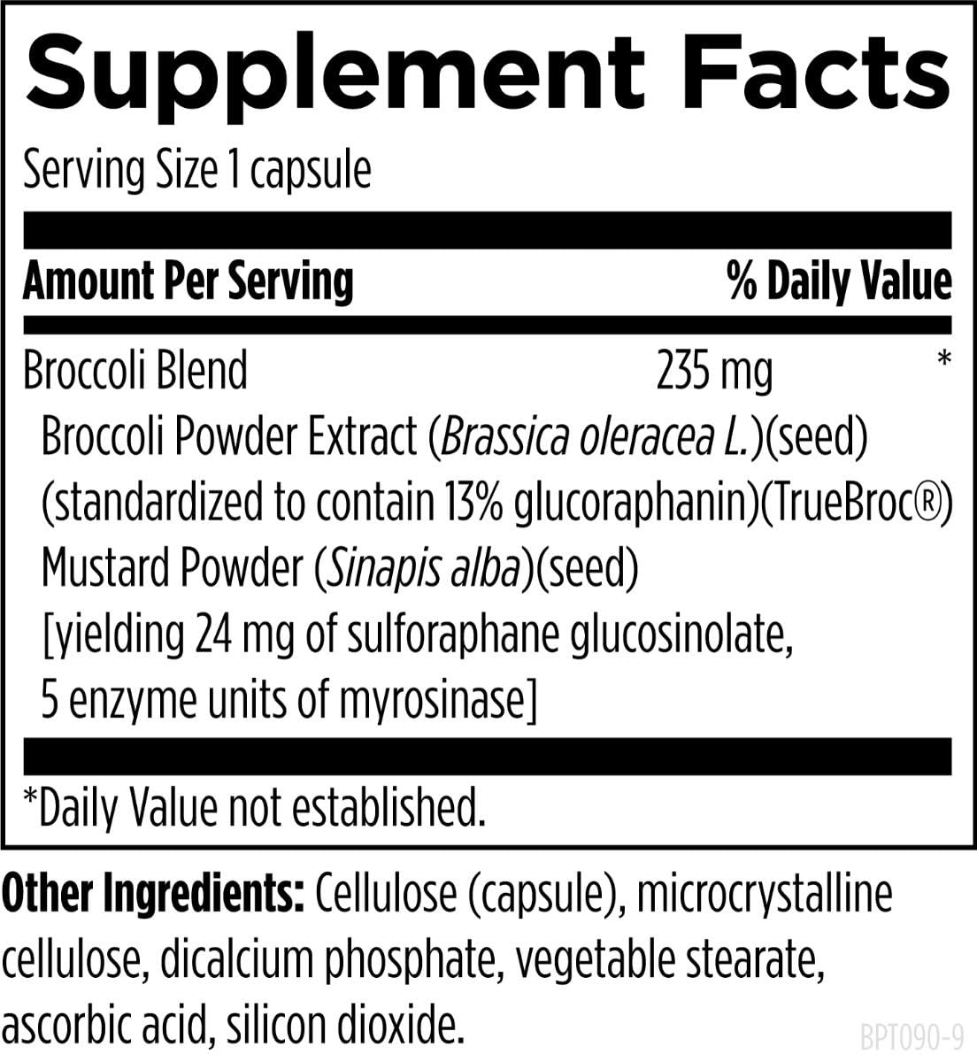 Designs for Health BroccoProtect Broccoli Seed & Mustard Seed Supplement with Myrosinase Enzyme for Enhanced Bioavailability - 90 Capsules | Supports Detox & Antioxidant Defense for Daily Wellness